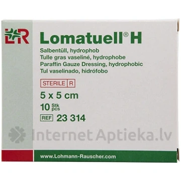 Lomatuell H sterilas marles kompreses 5 x 5 cm, 10