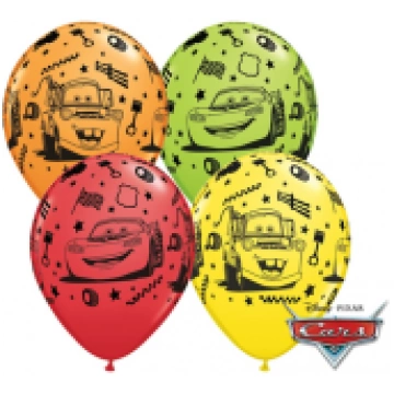 Apdrukāts lateksa balons "Lightning McQueen & Mate