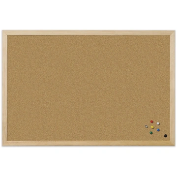 Korķa tāfele BI-OFFICE BUDGET 60x45, priedes rāmis