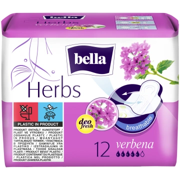 Higiēniskās paketes Bella Herbs Verbena, 12 gab