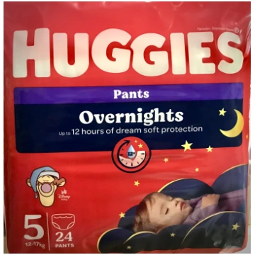 AKCIJA!!! HUGGIES Overnights (Dry Nites) nakts bik
