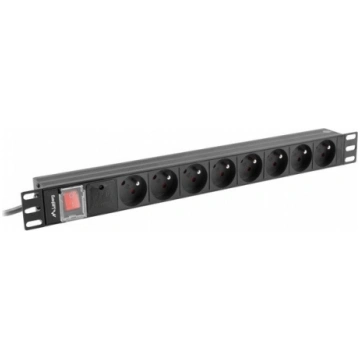 LANBERG POWER STRIP PDU RACK 19" (1U, 16A, 6X 230V