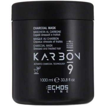 EchosLine Karbon 9 Charcoal Mask 1000ml, M