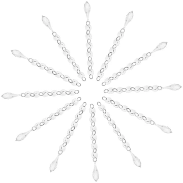 Veemoon 20 gabali Crystal Bead Chain Charms Craft 