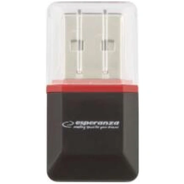 ESPERANZA MICRO SD USB 2.0 CARD READER BLACK 18057