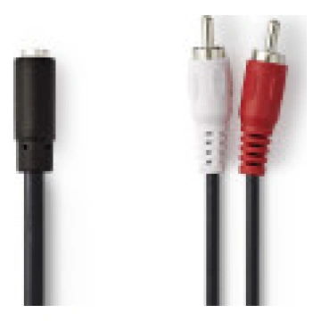 Nedis kabelis CAGB22255BK02 audio 0.2 m 2 x RCA 3.