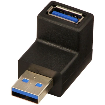 Lindy USB 3.0 90 Degree Down Type A Male to A Fema