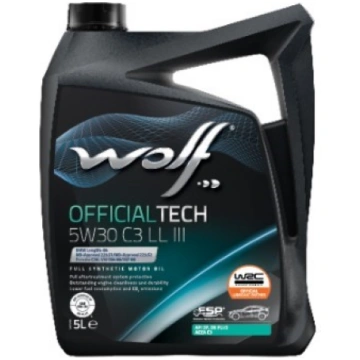 Motoreļļa OFICIAL TECH -65644 5W30 LL III 5L (VW 5