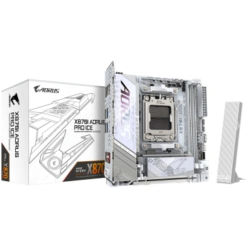 Mātesplate GIGABYTE X870I AORUS PRO ICE, AMD AM5, 