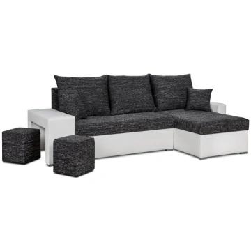 Universāls stūra dīvāns ar pufu Bellezza Hubert, t