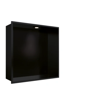 Tērauda dušas niša ar LED gaismu/100*300*300mm/mel