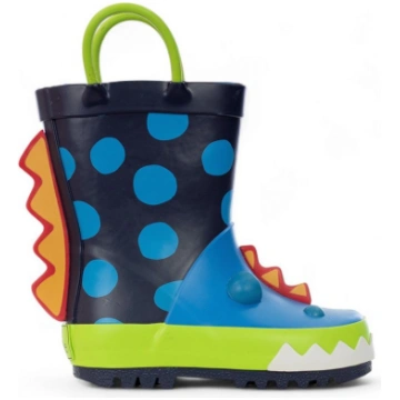 MR.TIGGLE - Rubber ankle boots with dragon pattern