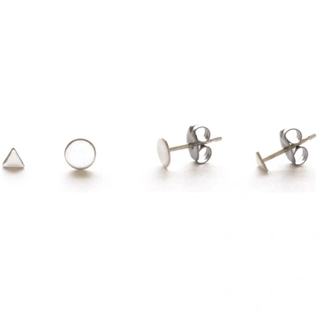 Geometric Combo Studs - Sterling Silver Amano Stud