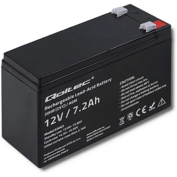 AGM battery 12V 7.2Ah, max. 108A