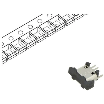 Connector: USB B micro; socket; SMT; PIN: 5; verti