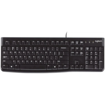Logitech K120 Wired Keyboard USB-A US Int, Melns 9