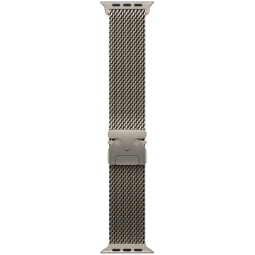 APPLE | 49mm Natural Titanium Milanese Loop - Larg