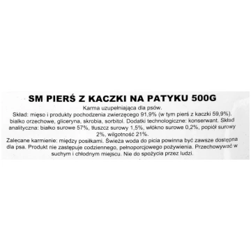 Suns gardums MACED Pierś z Kaczki na Patyku 500g —