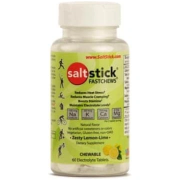 SaltStick Fastchews 60 tabletes Citrons/Laims