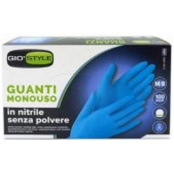 GIO`STYLE Disposable Gloves 100pcs M Blue aizsardz
