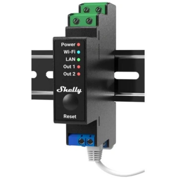 Shelly Pro 2PM electrical relay Black 2 Shelly Pro