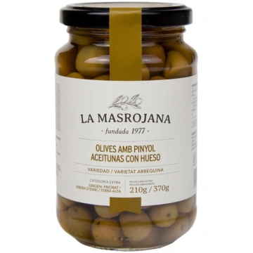 Olīvas Arbequina Ar Kauliņu 370g La Masrojana