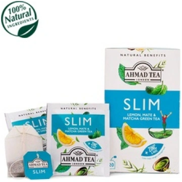 Tēja Ahmad, citrona, matē un matcha, Slim, folija 