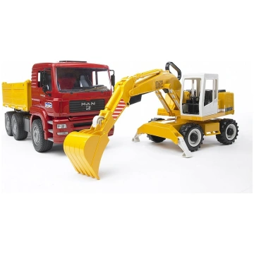 MAN TGA Celtniecības kravas automašīna ar Liebherr