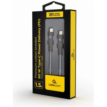 CABLE USB-C PD 1.5M/CC-USB2B-CMCM60-1.5M GEMBIRD