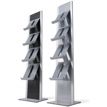 Bukletu turētājs RACK TOTEM Vienpusējs x4 plastikā