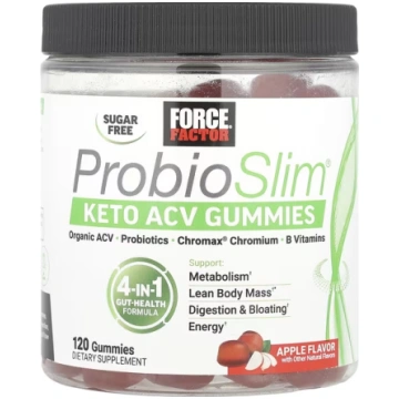 Force Factor, ProbioSlim®, Keto ACV Gummies, Apple