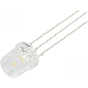 LED | white warm,red | 8mm | 140° | Front: flat | 