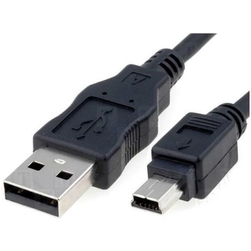 Cable; USB 2.0; USB A plug,USB B mini plug; 1.5m; 