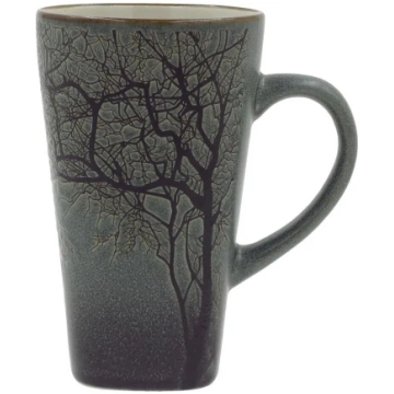 Keramikas krūze Newill TREE 450 ml, tumši zaļa
