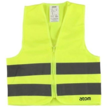 Atom Veste atstarojoša bērniem S 6187556, dzeltena