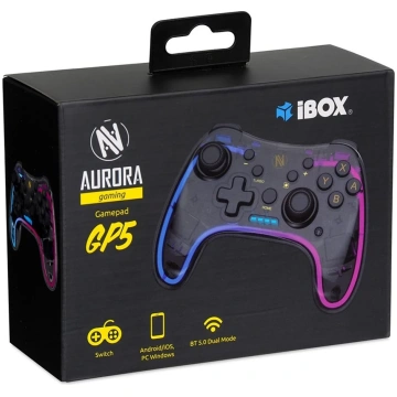 iBox IGP5 Gaming Controller Melns Bluetooth Spēļu 