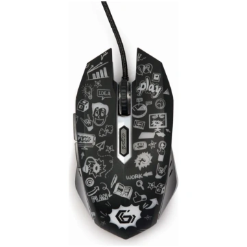 MOUSE USB OPTICAL BLACK/MUS-6B-GRAFIX-01 GEMBIRD