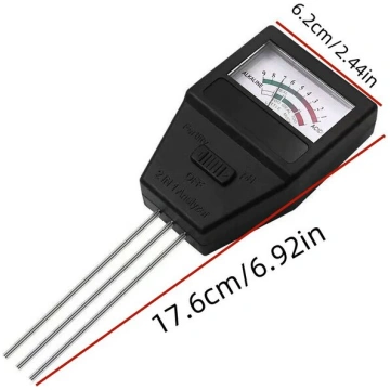 2-in-1 Augsnes Testeris pH un Auglības Analizators