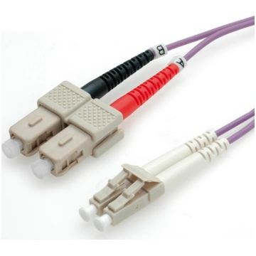 Value FO Cable 50/125. OM4. LC/SC. Violet. 0.5m 21