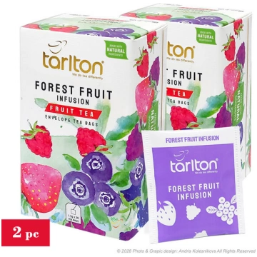 Augļu tēja Forest Fruit, paciņās (papīra konvertiņ