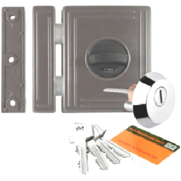 Uzliekamā slēdzene LOB ASSA ABLOY TA01 sudrabs, 4 