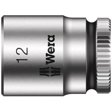 Socket: 6-angles; socket spanner; HEX 12mm; 1/4"; 