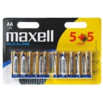 Maxell Alkaline AA / R6 10 pack Baterijas 790254-M