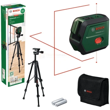 Bosch krustveida lāzers UniversalLevel 2 + statīvs