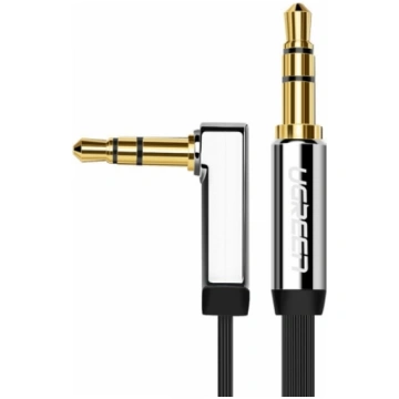 UGREEN mini jack 3,5mm AUX flat elbow cable 1m (bl