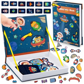 Ricokids RK-770 magnētiskā grāmata Kosmoss - magne
