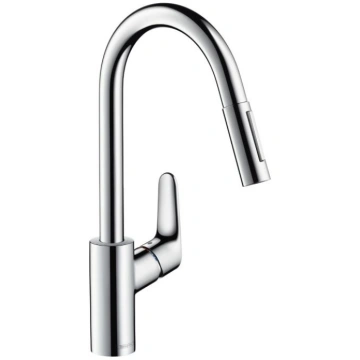 Hansgrohe virtuves izlietnes maisītājs ar izvelkam