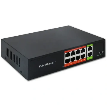 FAST Ethernet PoE SWITCH 8xRJ45 2xRJ45 Uplink | 52