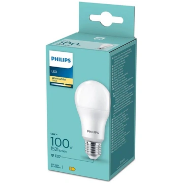LED spuldze 100W A60 E27 2700K Philips 87201692532
