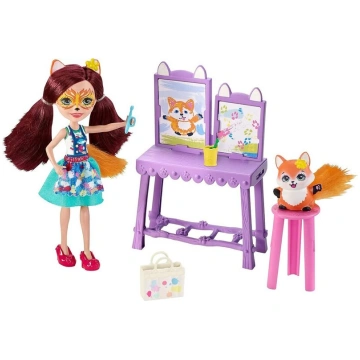 Komplekts ar lelli un lapsu Mattel Enchantimals Fe